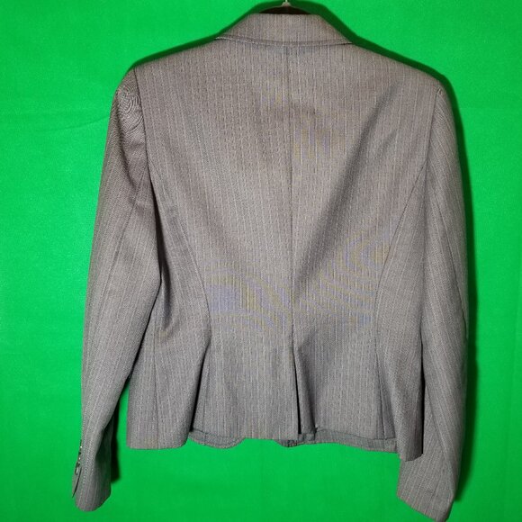 Nine West Suit Separates Jacket Size 8P Gray Career Blazer One Button - Picture 2 of 6